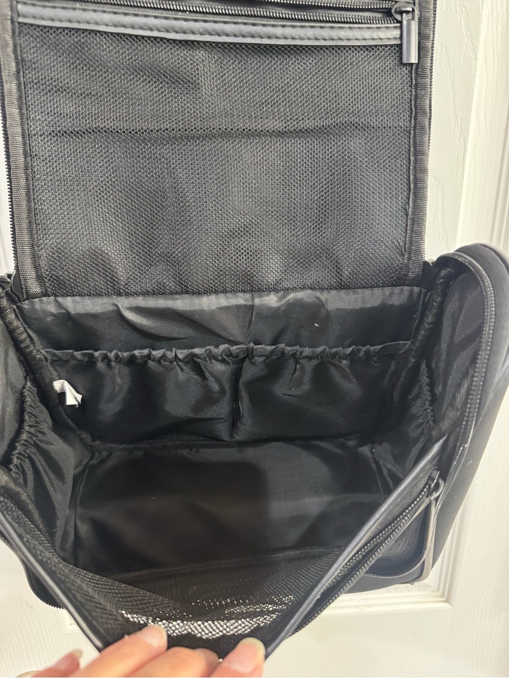 Joan & David Black Hanging Toiletry Bag - Picture 7 of 10
